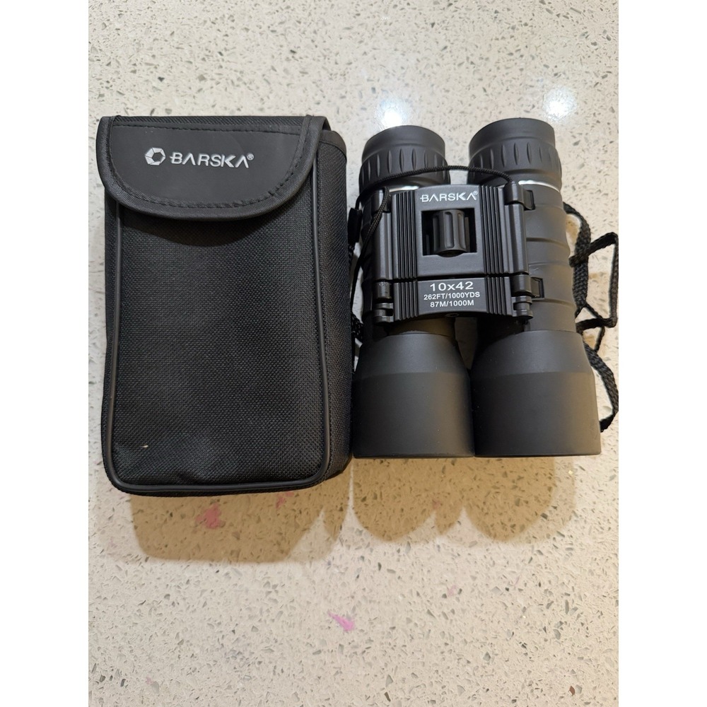 10X42 Barska Lucid View Compact Binoculars , Black